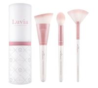 Set di pennelli per il trucco Luvia, Highlight & Contour Set, Set di pennelli per il viso, 3 pennelli cosmetici vegani, Pennelli per il make-up per sfumare, modellare e contornare
