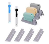 Set di pennelli per la pulizia delle tracce, per pulire le scanalature delle finestre, strumento portatile per la pulizia delle fessure per casa, cucina, ufficio, ristorante