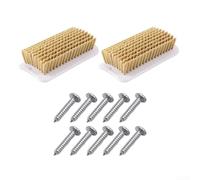 Set di pennelli per l'arricchimento per mini suini, 2 strumenti a doppio uso per supportare le abitudini e la manutenzione degli artigli attraverso un impegno naturale