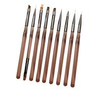 - Set di pennelli per nail art | 9 x strumenti per la pittura a penna, per unghie, per donne, per uso domestico in salone, strumenti per punteggiatura