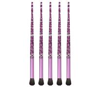 Set di pennelli per ombretto Kit di pennelli per trucco professionale per ombretto Ombretto per naso correttore Applicazione glitter 5 pezzi Pennelli in rayon viola con