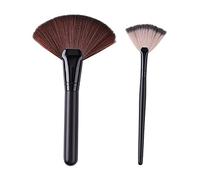 Set di pennelli per pittura a ventaglio per artista, in legno, a mani lunghe, per pittura ad olio, acrilico, acquerello, guazzo, tela, ceramica, viso, body art e artigianato, per adulti