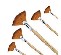 Set di pennelli per pittura artistica, in nylon, per pittura a olio, 5 pezzi