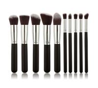 Set di pennelli per trucco da 10 pezzi Kabuki sintetico di alta qualità per