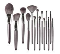 Set di Pennelli per Trucco Set Di Pennelli For Il Trucco 14 Pezzi Pennelli For Il Trucco Con Manico In Legno Satinato For Pennelli For Il Contorno Del Viso Pennelli da Trucco per Occhi