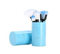 Set di Pennelli per Trucco Set Di Pennelli For Il Trucco Da 12 Pezzi For Ombretto, Fard, Contorno Viso Pennelli da Trucco per Occhi(Blue)
