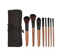 Set di Pennelli per Trucco Set Di Pennelli For Il Trucco Da 8 Pezzi Con Manico In Legno For Correttore, Cipria, Viso E Occhi Pennelli da Trucco per Occhi