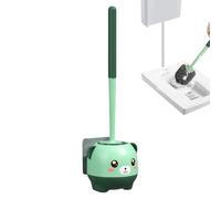 Set di pennelli per WC con supporto, graziosa spazzola per la pulizia sul tema del supporto antiaderente, pennello flessibile da bagno per una pulizia igienica e decorativa