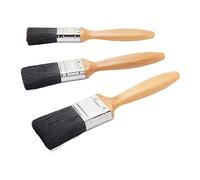 Set di pennelli professionali da 3 pezzi Fit For The Job per un risultato uniforme con pittura a emulsione, lucida e satinata su pareti, soffitti, mobili, legno e metallo.