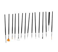 Set di pennelli professionali per nail art 15 pezzi punte per unghie in nylon set di pennelli da disegno per unghie fai da te per uso domestico e (set di pennelli per vernice