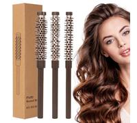 Set di pennelli rotondi per acconciatura, baffi e barba, pettine arricciacapelli per asciugare i capelli, spazzola professionale per uomini e donne, ideale per sollevare, arricciare e modellare