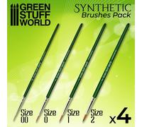 Set di pennelli sintetici GREEN SERIES - Manico Ergonomico