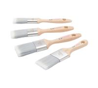 Set di pennelli sintetici professionali ProDec Advance da 4 pezzi Ice Fusion Trade per la verniciatura con pitture a emulsione, lucide e satinate su pareti, soffitti, legno e metallo