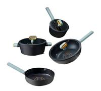Set di Pentole 4 Pezzi Set Di Pentole Pentola Antiaderente Padella Wok Per Il Latte Fornello A Induzione A Gas Cucina Per Uso Generale Utensili Resistenti al Calore