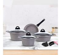 Set di pentole 7 pezzi cucine antiaderente cucina zuppa a gas in granito in pentola per friggere