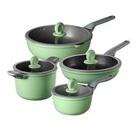 Set di pentole antiaderenti da Cucina Set da Campeggio Multifunzione per Riso, pentole per Latte con Utensili a induzione con Coperchio