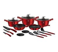 Set di pentole Berlinger Haus Metallic Burgundy 17 pezzi