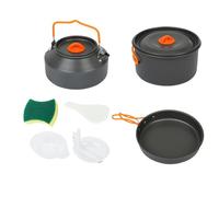 Set Di Pentole Da Campeggio | 800g Fornellino Da Campeggio | Set Di Gavetta Scout | Sets Cucina Campeggios Compatto in Lega Alluminio Con Bollitore Padella E Ciotole Per Escursioni Trekking Picnic