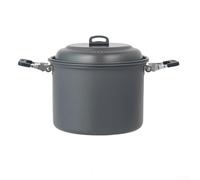 Set di pentole da campeggio da 6,5 l con alluminio anodizzato duro e acciaio inossidabile, design leggero per un facile trasporto, ideale per picnic all'aperto e cucina escursionistica