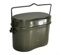 Set di pentole da campeggio in lega di alluminio con portapranzo multi scomparto, manico rinforzato, scala del volume dell'acqua, per cucinare e mangiare all'aperto