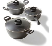 STONELINE Set di pentole in ceramica adatte all'induzione, 6 pezzi,
