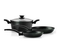 Set di Pentole Induzione 4-Piece Alluminio Antiaderente Casseruola + 2 Padelle