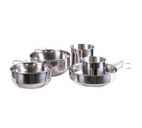 Set di pentole Mil-Tec Stainless Steel Cook Set - 5 pezzi