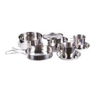 Set di pentole Mil-Tec Stainless Steel Cook Set - 8 pezzi