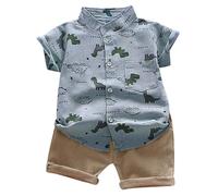 Set di pentole + pantaloni per bambini a forma di dinosauro per bambini, grigio., 2-3 Jahre