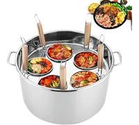 Set di pentole per pasta in acciaio inox con cestello scolapasta, pentole essenziali per la cucina di casa e il ristorante - Perfetto per cucina commerciale e pasti gourmet
