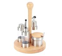 Set di pentole per spezie, condimento Sale e pepe Contenitore per condimento Contenitore per condimento Set per pentole Utensili da cucina(Il giro)