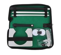 Set di pentole | Putter in lega di zinco con impugnatura sicura e albero regolabile | Kit di pratica di perforazione portatile per allenamento interno/esterno | Design a mano destra con linee di