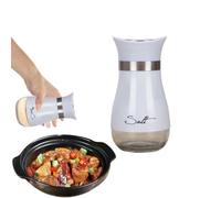 Set di pepiera e saliera e pepiera in in acciaio | Distributore di condimenti Gadgets da cucina per il bianco
