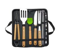 Set Di Per Barbecue - Kit Di Attrezzature Per Barbecue Portatile, Kit Di Attrezzi Per Con Pinze Per Spatola E Spazzola, Forniture Da Cucina Portatili Per Grigliare Campeggio All'ape