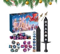 Set di per calendario | 2025 diversi | Calendario 'Avvento in poliedro per feste di famiglia | Gioco di società decorazione della stanza