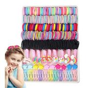 Set di per capelliper ragazze - Assortimento multicolore da 50 pezzi, morbido elastico, design anti-intoppo | Elastici per capelliper donne e ragazze