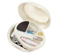 Set di per cucito - portatile 15x12x6 cm, scatola portaoggetti in ABS resistente, kit da cucito completo con e aghi | Pratico organizer artigianale per la casa, il quilting,