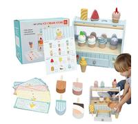 Set di per,set di per ,Giocattoli da cucina in legno per fingere di | Negozio di simulazione di cucina per bambine, magasi