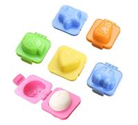 Set di per uova - Kit di strumenti per modellare uova a forma di cartone animato, antiaderente, per la colazione, per la colazione con stelle, orso, coniglio, pesce, auto, cuore