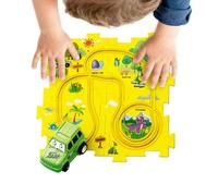 Set di percorsi per auto da corsa | veicolo giocattolo alimentato a batteria - Puzzle per auto | Per ragazze e bambini imparare a giocare per Natale compleanno amici