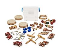 Set di Percussioni da Aula 36 Pezzi KS2 di Gear4music | Set di 36 pezzi con campanelli da polso, tamburelli e nacchere, ideale per l'educazione musicale, scatola inclusa
