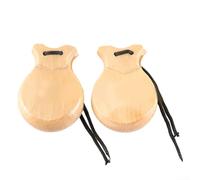 Set di percussioni manuali spagnole, 2 paia di nacchere, adatte per lezioni di musica e incontri (legno)