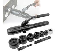 Set di Perforatori Idraulici per Lamiera, 22,5 - 60,8 mm, Punzone Idraulico con Punzonatrice Idraulica Manuale per Lamiera, Strumento Manuale,TP-8C