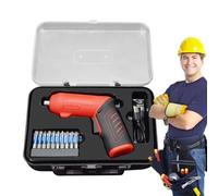 Set di perforazione elettrica, set di perforazione senza fili | Kit conduttore di perforazione senza fili | Strumento manuale portatile con maniglia a doppia posizione, bit di pilota a vite