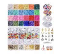 Set di perline fai da te 6000 pezzi bracciali,collane, cavigliere e accessori