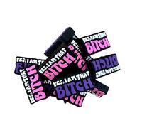 Set di perline focali in silicone con scritta "I am That Bitch", confezione da 12 pezzi, design alla moda, parole all'ingrosso, con scritta in lingua inglese "Inappropriate Cussing Mom", kit per la