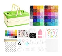 Set di perline fusibili - Il kit di perline termoadesive include un pacchetto completo di materiali Deluxe, decorazioni artistiche con peline fatte a mano, kit di perliine da sciogliere | per principi