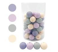 Set di Perline perdenti Slicone 12mm 50pc Per la Creazione Di Gioielli