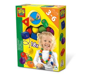 SET DI PERLINE SES CREATIVE I bambini imparano a infilare