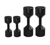 Set di perni di posizionamento per flangia in alluminio professionale da 3,8 cm, strumento di allineamento a due fori per il posizionamento del tubo (nero, 4 pezzi)